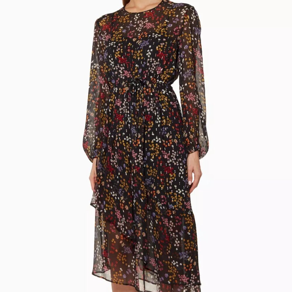 See by Chloé Multi-Coloured Floral Printed Dress Size 38 US S